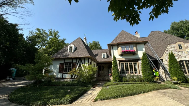 Finished custom-home roofing project completed by We Roof Indy in Central Indiana