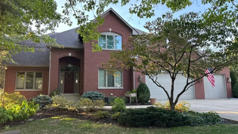 Completed Natural Wood architectural shingle roof in Noblesville, Indiana